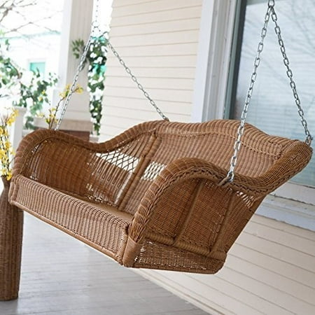 C Coast Casco Bay Resin Wicker Porch Swing