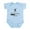 Sky Blue, variant on CafePress - Climbing Infant Bodysuit - Baby Light Bodysuit, Size Newborn - 24 Months