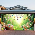 thumbnail image 4 of Boovnll Spring Wreath Fence Easter New Photo Material Photography Background Cloth, Easter Decorations, Easter Decor, 4 of 6