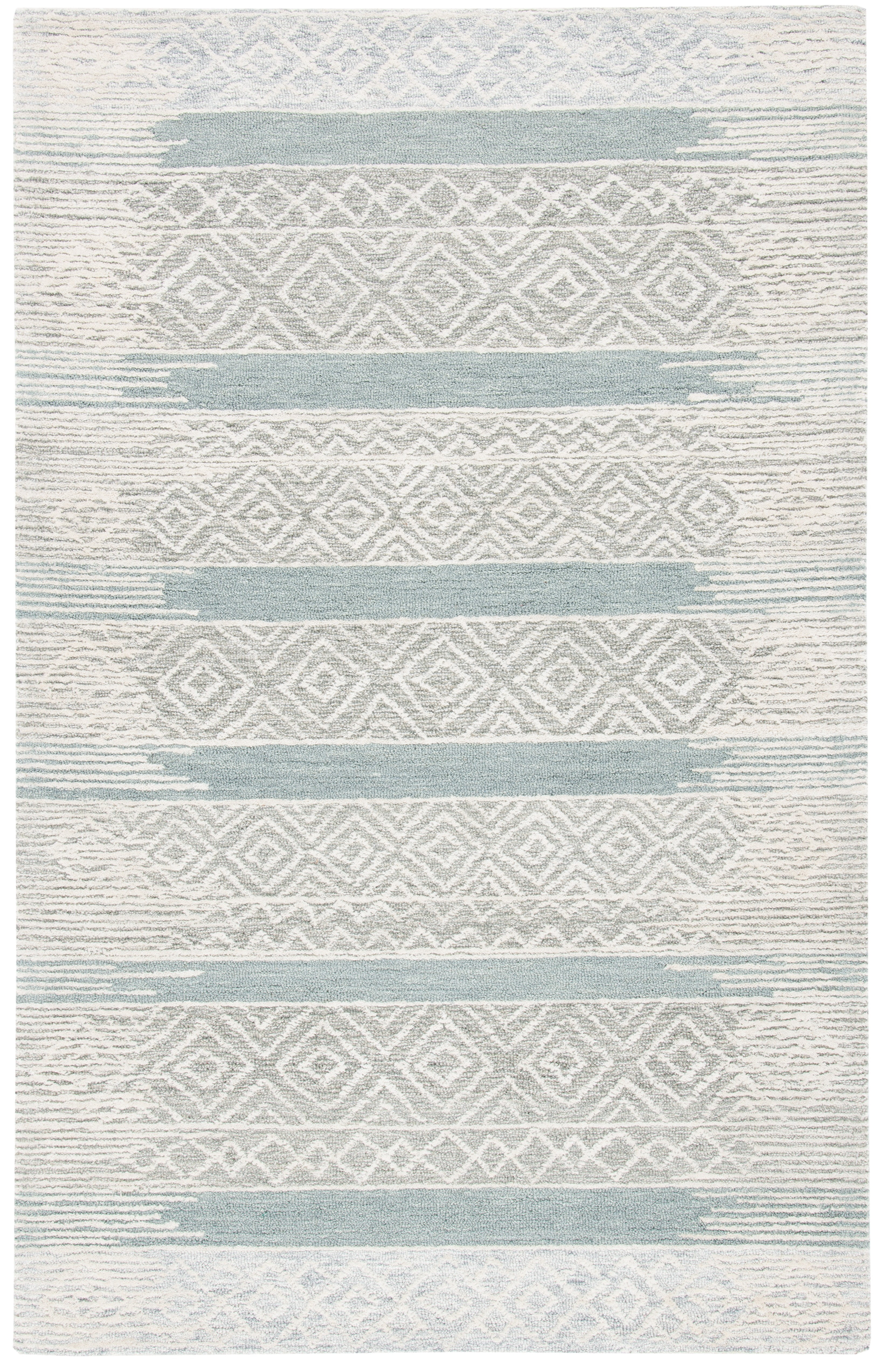 Safavieh Metro Rae Striped Area Rug, Natural/Light Gray, 5' x 8'