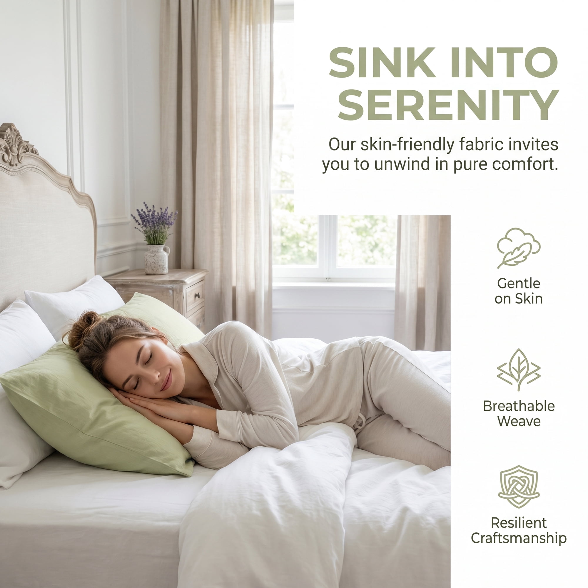 Unique Bargains Cotton Envelope Closure Pillowcases 2 Pack Wrinkle Resistant Bedding Green