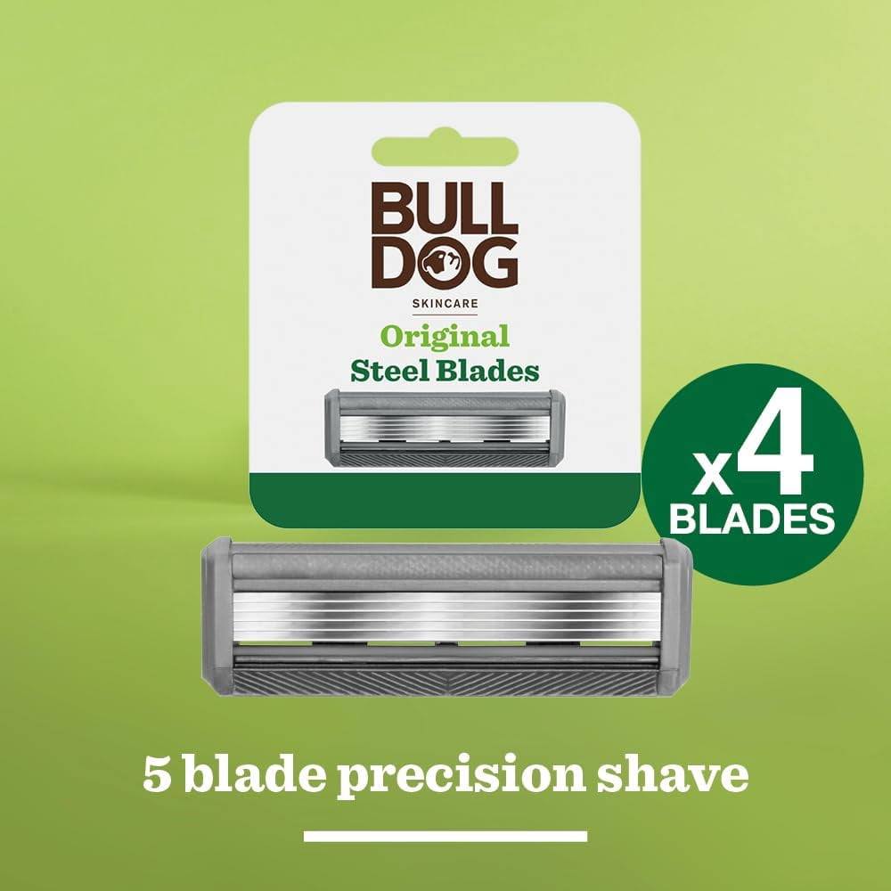 Original Steel Blades - Men's Razor Blade Refills – Contains 4 Blade Heads