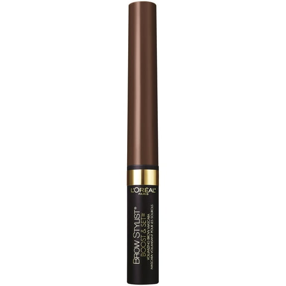 L'Oreal Paris Brow Stylist Boost & Set Brow Gel Mousse Mascara, Dark Brunnette, 0.1 fl. oz.