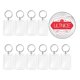 thumbnail image 4 of ULTNICE 10pcs Blank Insert Photo Frame Split Ring Keychain Functional Keyring Picture Frame, 4 of 4