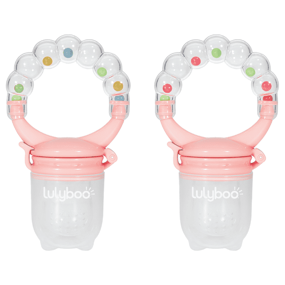 Lulyboo Infant Feeder & Rattle in Pink