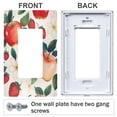thumbnail image 3 of Yayeee Rocker Switch Wall Plate 2-Gang 4.7"x4.6" Home Decorative Outlet Cover, Strawberry Pattern, 3 of 6