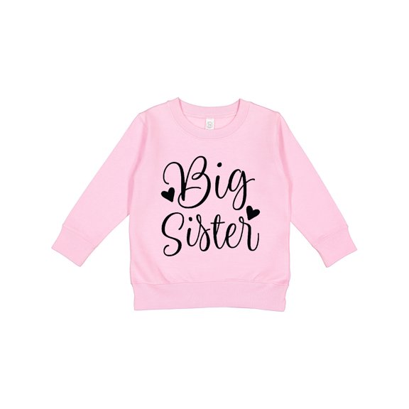 Inktastic Big Sister Girls Cute Announcement Toddler Sweatshirt