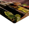 thumbnail image 2 of Ambesonne Wine Fitted Sheet, Rustic Viticulture Concept, King Size, Brown Green Pale Brown, 2 of 3