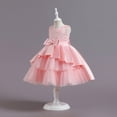 thumbnail image 4 of XXWXYD Girls Dresses Spring Summer And Autumn Children's Birthday Princess Dress Catwalk Tutu Skirt Girls Piano Performance Evening Dress Casual Dress, 4 of 9