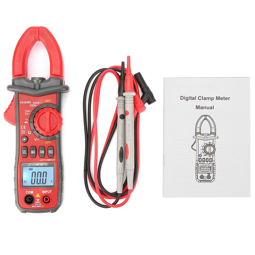 Uyigao Ua2008a Auto Digital Clamp Meter Multimeter Handheld RMS AC DC Resistance for sale online