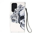 thumbnail image 4 of Feishell Wallet Case for Samsung Galaxy S23 Ultra,Shockproof Colorful Painted Pattern PU Leather Magnetic Clasp Flip Kickstand ID Credit Card Slots Slim Fit Phone Case Cover,Skull, 4 of 7
