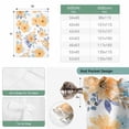 thumbnail image 6 of Orange Watercolor Floral Tie Up Curtains for Windows, Adjustable Balloon Window Shades, Spring Flower Abstract Art Kitchen Window Treatments Adjustable Roll Up Curtain for Basement/Nursery 52"x45", 6 of 8