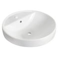 thumbnail image 2 of American Imaginations 18.25-in. W Drop In White Bathroom Vessel Sink Set For 1 Hole Center Faucet AI-34029, 2 of 9