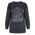 thumbnail image 5 of Mujeres Casual Manga completa Cuello redondo Tops Camisas sueltas Blusa Estampado de sol y luna Sudadera gráfica Fridja  fjkfkj7425, 5 of 5