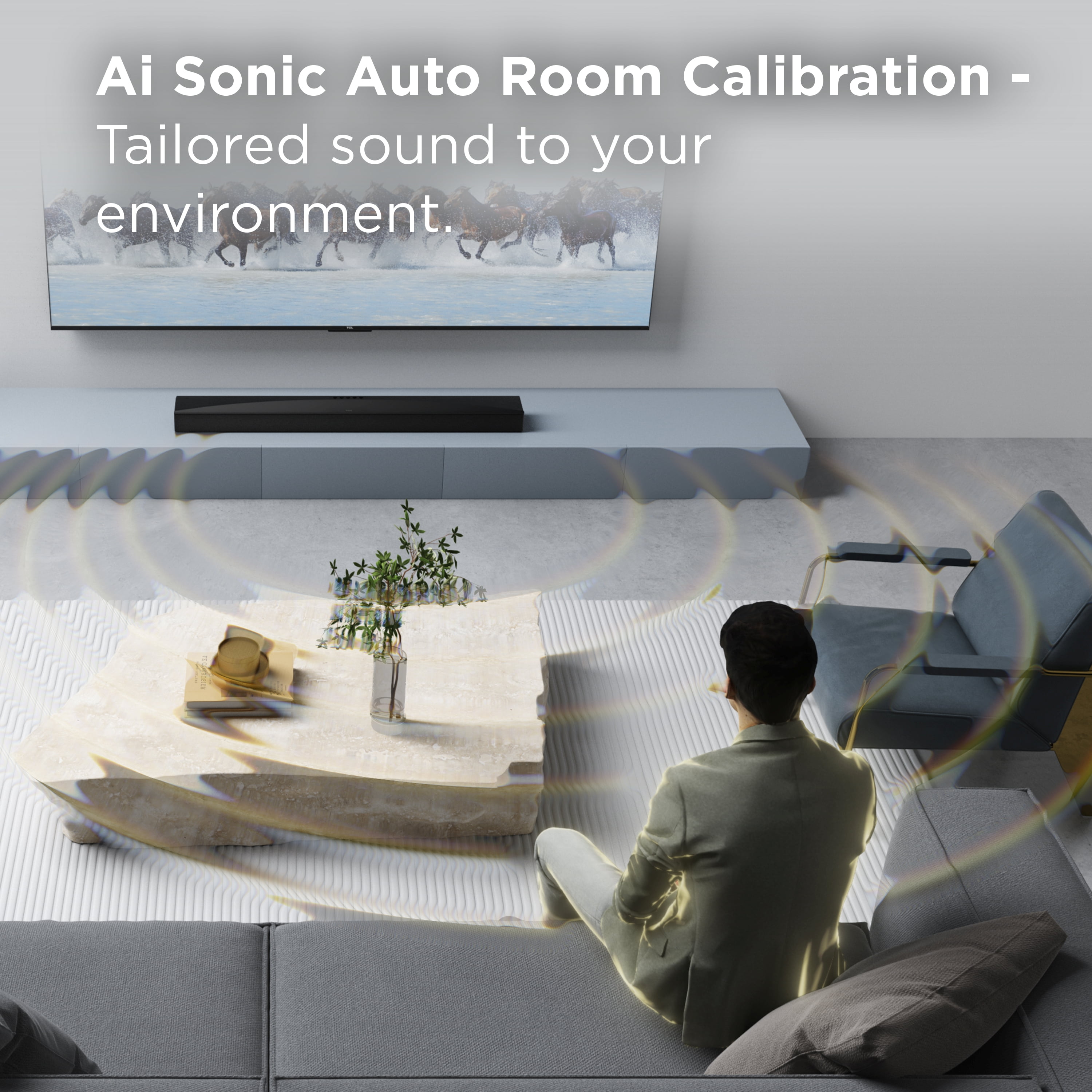 TCL Q65H Q Series 5.1 Channel Soundbar with Dolby Atmos, DTS:X, Ray Danz Technology, Wireless Subwoofer, and Bluetooth Music Streaming - Q65H