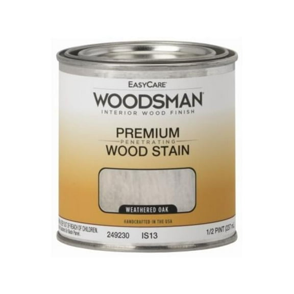 0.5 Pint Woodsman Oil Base Interior Stain, Weathered Oak