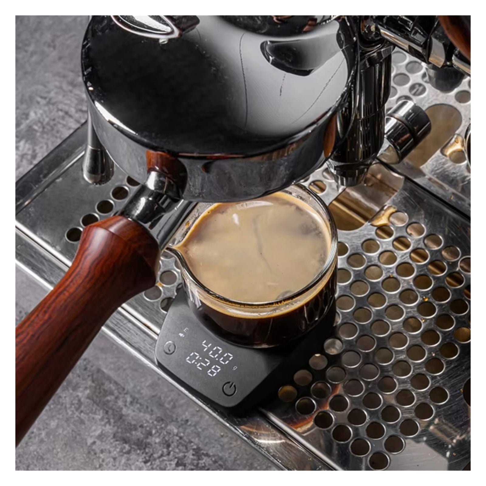 Mini Coffee Scale with Timer, 0.1g Waterproof Espresso Scale
