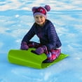 thumbnail image 2 of Winter Snow Sled for Kids and Adults, High Speed Snow Sledding Equipment Extra Thick Roll Up Plastic Snow Sled For Snow 54"x16.5", 2 of 5