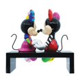 thumbnail image 2 of Enesco Disney Britto Mickey y Minnie Mouse Love Sitting on Park Bench Figurine, 6.375 Pulgadas, Multicolor, 2 of 4