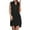 Black, variant on IROINNID Women's Sleeveless Shift Dress V-Neck Casual Single-Breasted Vest Hem Split Ladies Dress Strapless Dress