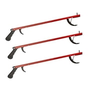 Cubii Health Lightweight 26 Easy-to-Use Reacher Grabber Tool, Aluminum, Red, (2 Pack)