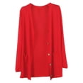 thumbnail image 1 of Minnieouse Abrigo de moda chal de punto chaqueta de verano DIY Prop dulce regalo ropa de mujer de larga duración ropa al aire libre cárdigan Abrigos y chamarras Gran rojo, 1 of 6