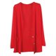 thumbnail image 1 of Minnieouse Abrigo de moda chal de punto chaqueta de verano DIY Prop dulce regalo ropa de mujer de larga duración ropa al aire libre cárdigan Abrigos y chamarras Gran rojo, 1 of 6