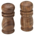 thumbnail image 4 of Acacia Wood Salt & Pepper Shakers 4 inch Tall, 4 of 4