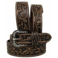 thumbnail image 2 of 34  Unisex 2" Western Floral Tooled Full-Grain Leather Belt 26RT80T2, 2 of 4