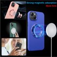 thumbnail image 2 of Nalacover For iPhone 14 Pro Max Magnetic Case, Compatible with MagSafe Back Plating Liquid Silicone Phone Case with [Soft Anti-Scratch Raised Lip Protection] Drop Protection, Black, 2 of 8