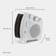 thumbnail image 4 of Calefactor Ventilador Calentador Eléctrico Voltio 1500W Portatil blanco, 4 of 8