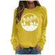 thumbnail image 1 of Gibobby Sudadera navideña Mujeres Sudadera Feliz Navidad Fácil Collar de manga larga Impreso camisa rubia(Amarillo,G), 1 of 5