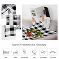 thumbnail image 4 of HOME Christmas Wreath Throw Flannel Blanket 40x50In Bow Retro Black And White Check Super Soft Cozy Bed Blanket, Lightweight Plush Fuzzy Bed Throw for Bedroom Sofa Couch Living Room, 4 of 4