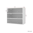thumbnail image 6 of Holaki White Glass Door Shoe Box Shoe Storage Cabinet With RGB LED Light, 6 of 9