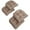 Toffee, variant on Blazing Needles 19-inch U-Shaped Solid Twill Tuffed Dining Chair Cushions (Set of 4) 93184-4CH-TW-BK