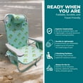 thumbnail image 6 of Open Box Bliss Hammocks Folding Beach Chair Recliner with Detachable Cooler, 6 of 12