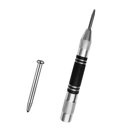 

Center Punch Pin Steel Spring Window Breaker Non-slip Portable Woodworking Puncher S/L Center Punch