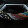 thumbnail image 4 of Cloth Car Steering Wheel Covers Universal 15 Inches Car Steering Wheel Covers for Women, 4 of 9