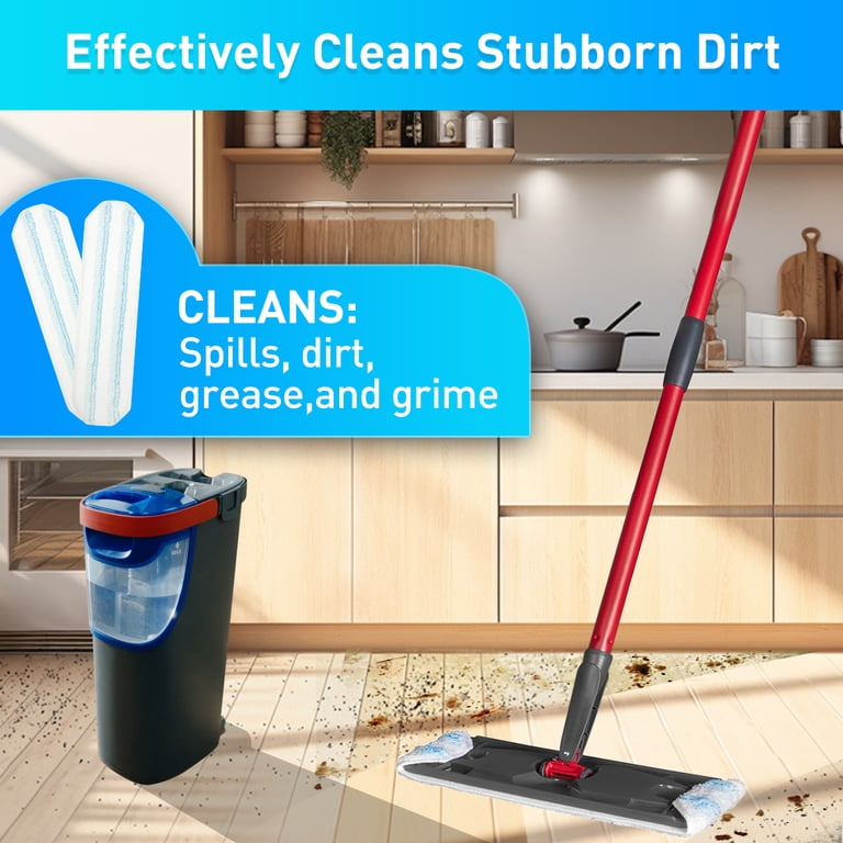 Mophead Refills Compatible with O-Cedar H2prO Flat Mop System