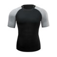 thumbnail image 2 of pstuiky camisetas camisas para hombre, Camisa informal de manga corta con cuello vuelto y botones lisos para mujer camisas casuales para hombre xl, 2 of 5