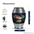 thumbnail image 2 of Aurora's Embrace Over A Winter Wonderland - Unique Petite Cremation Urn For Adult Ashes - Elegant Keepsake Memorial - Decorative For Men - Urns For Human Ashes Adult - 3 Inch, Set Of 4, 2 of 5