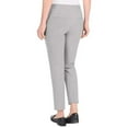 thumbnail image 4 of Hilary Radley Women's Pull-on Dress Pants, 4-Way Stretch, Elastic Waist, Front Pockets (US, Alpha, Small, Regular, Regular, Heather Gray), 4 of 4
