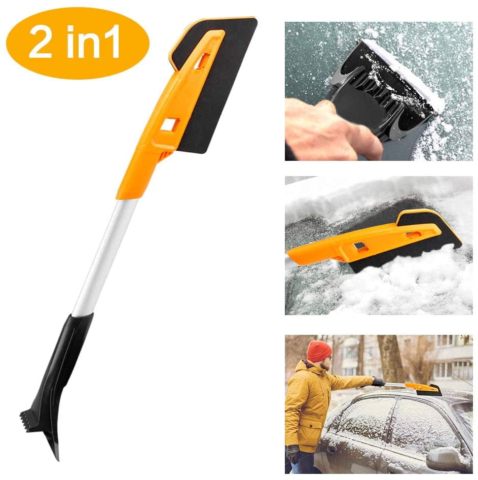 Ice Scraper, Car Ice Scraper Ice Scraper Snow Brush, Removable Snow