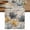 Gray, variant on Blue Yellow Tulips Cotton Linen Table Runner for Dining Kitchen, Retro Farmhouse Flower Barn Doors Wooden Wedding Outdoor Party Tablerunners, Dresser Scarf Coffee Tablecloth Runners 13x36 Inches