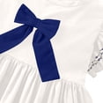 thumbnail image 7 of Auroural Summer Dresses For Toddler Girls Girls' Dresses Children's Skirts Children's Bow Princess Dresses Girls' Flying Sleeve Dresses 5-6 Years, 7 of 7