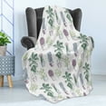 thumbnail image 4 of Cactus Soft Flannel Fleece Blanket, Mexican Local Flora Succulents Indigenous Foliage in Flower Pots Domestic Flora Art, Cozy Plush for Indoor and Outdoor Use, 60" x 80", Multicolor, by Ambesonne, 4 of 5