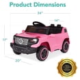 thumbnail image 7 of Best Choice Products 6V Kids Ride On Car Truck w/ Parent Control, 3 Speeds, LED Headlights, MP3 Player, Horn - Pink, 7 of 7
