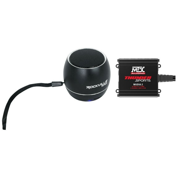MTX MUD50.2 100 Watt RMS 2-Channel Amplifier ATV/UTV Portable Bluetooth Speaker
