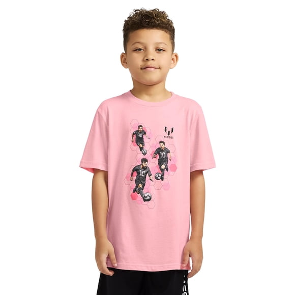Camiseta Messi para niños, corte slim fit, algodón, estampado, 14-16