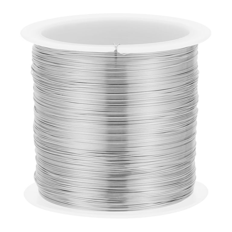 2 Rolls 20 Gauge Wire for Jewelry Making and Pliers Silver Craft